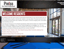 Tablet Screenshot of preissresidents.com